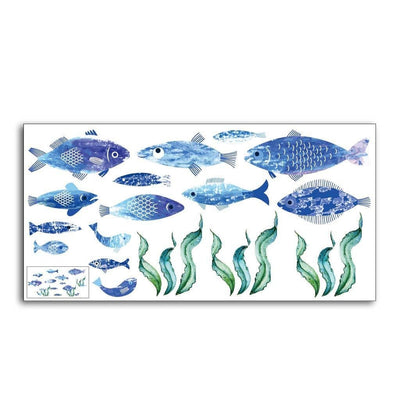 Stickers Salle de Bain Poisson Déco Tresor Otaku