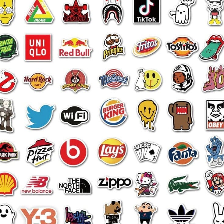 Stickers Skate<br> Marques Mate (100 pcs) Stickers Skate Tresor Otaku