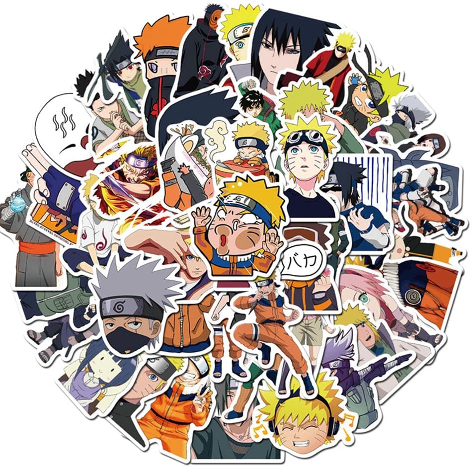Stickers Skate <br> Naruto (50pcs) Stickers Skate Tresor Otaku