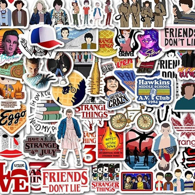 Stickers Skate<br> Stranger Things (50 pcs) Stickers Skate Tresor Otaku