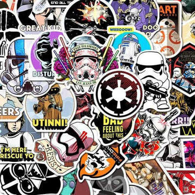 Stickers Skateboard<br> Star Wars (50pcs) Stickers Skate Tresor Otaku