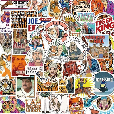 Stickers Tiger King Pack de Stickers Tresor Otaku