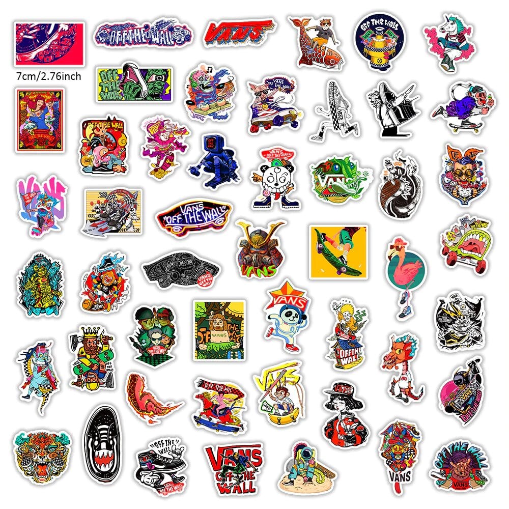 Stickers Vans Pack de Stickers Tresor Otaku