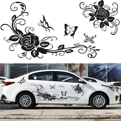 Stickers Voiture Fleurs Tresor Otaku