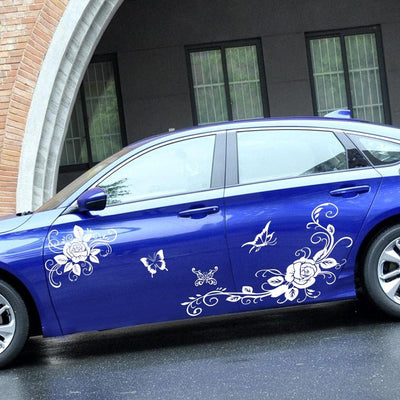 Stickers Voiture Fleurs Tresor Otaku
