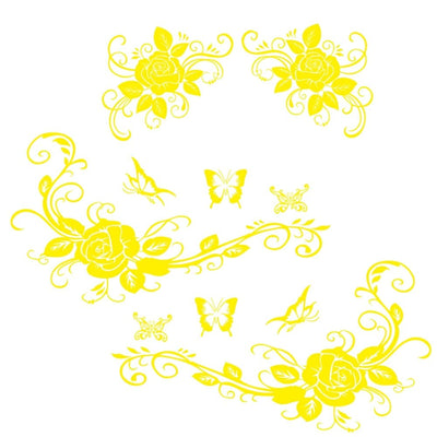 Stickers Voiture Fleurs Yellow Tresor Otaku