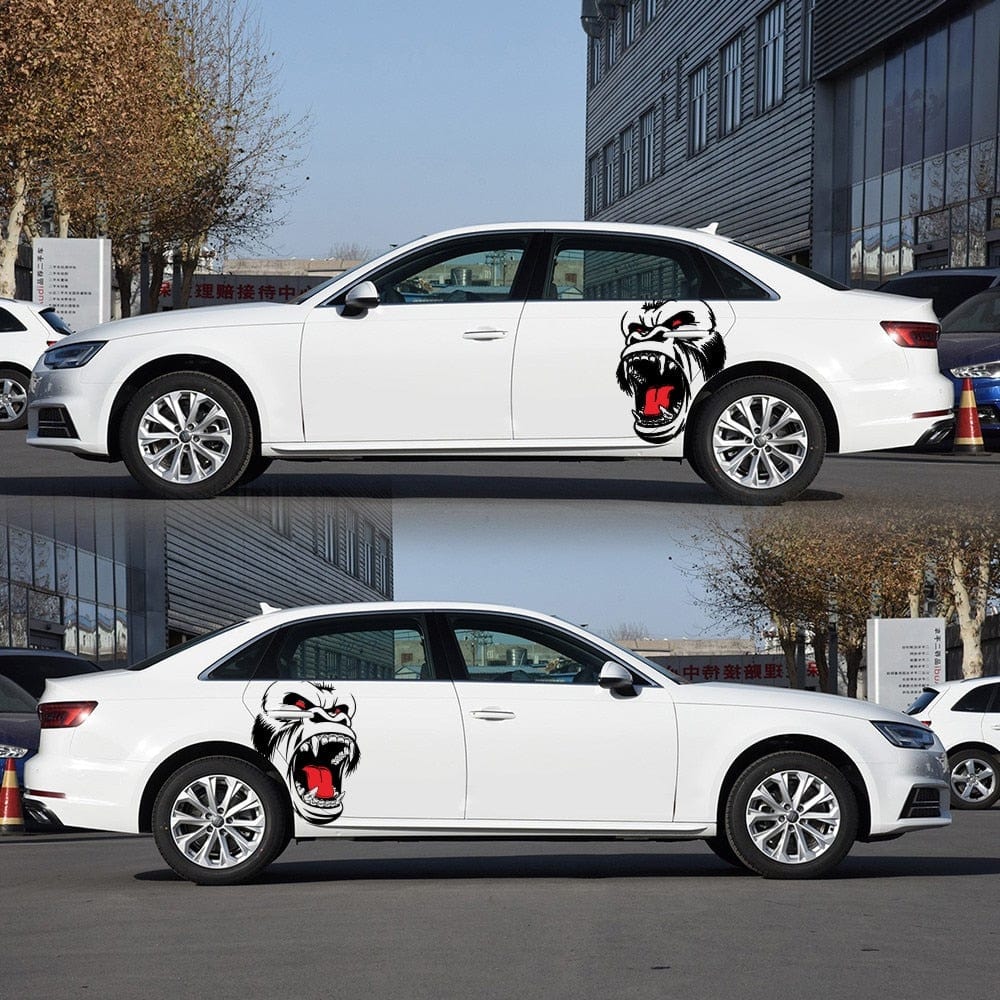 Stickers Voiture Singe Tresor Otaku