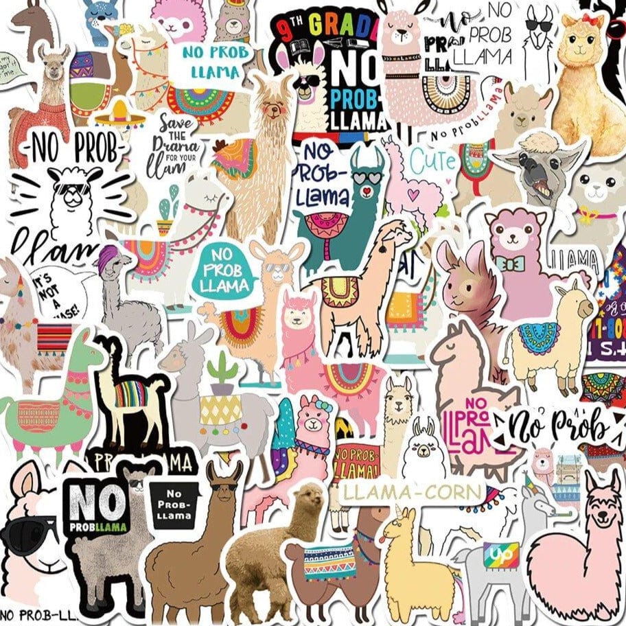 Stickers VSCO Lama Pack de Stickers Tresor Otaku