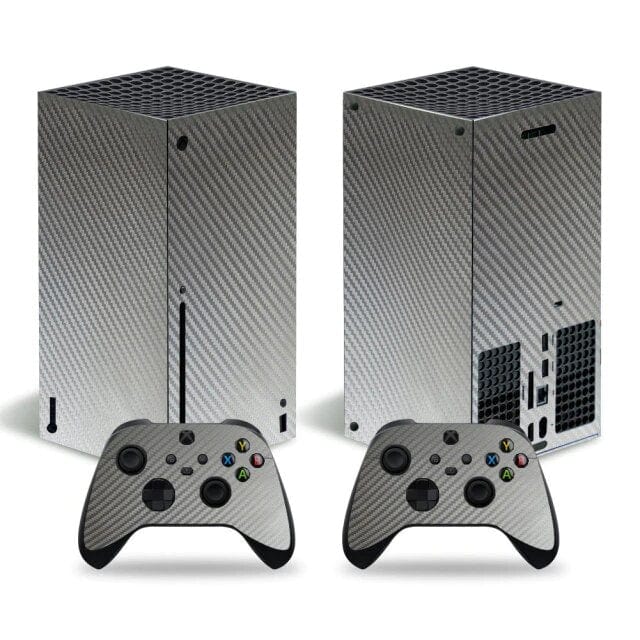 Stickers Xbox Series X<br> Carbone Gris Stickers Xbox Series X Tresor Otaku