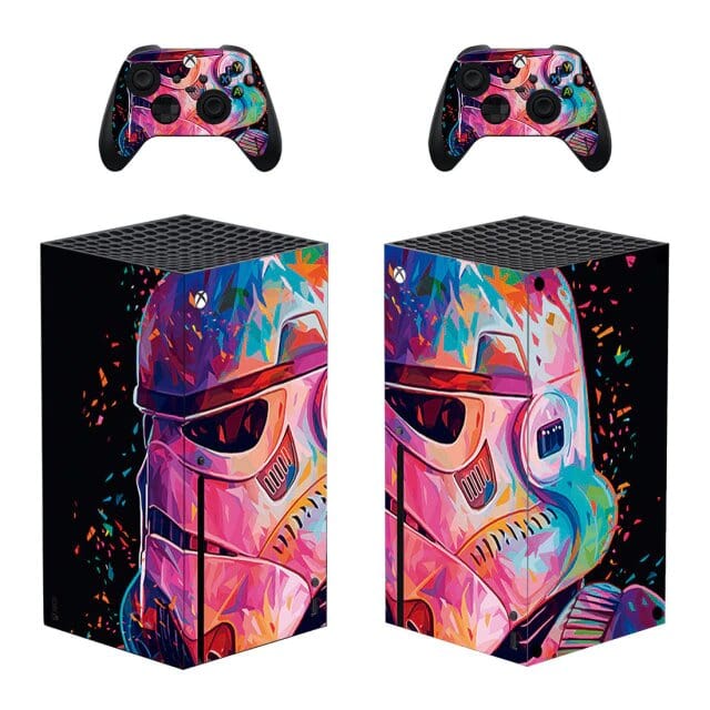 Stickers Xbox Series X<br> Rainbow Storm Trooper Stickers Xbox Series X Tresor Otaku